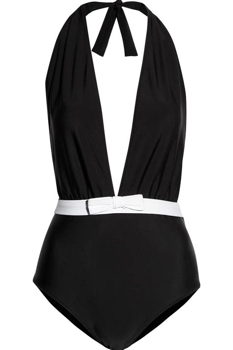 miu miu bow embellished swimsuit on sale|Miu Miu Swimwear .